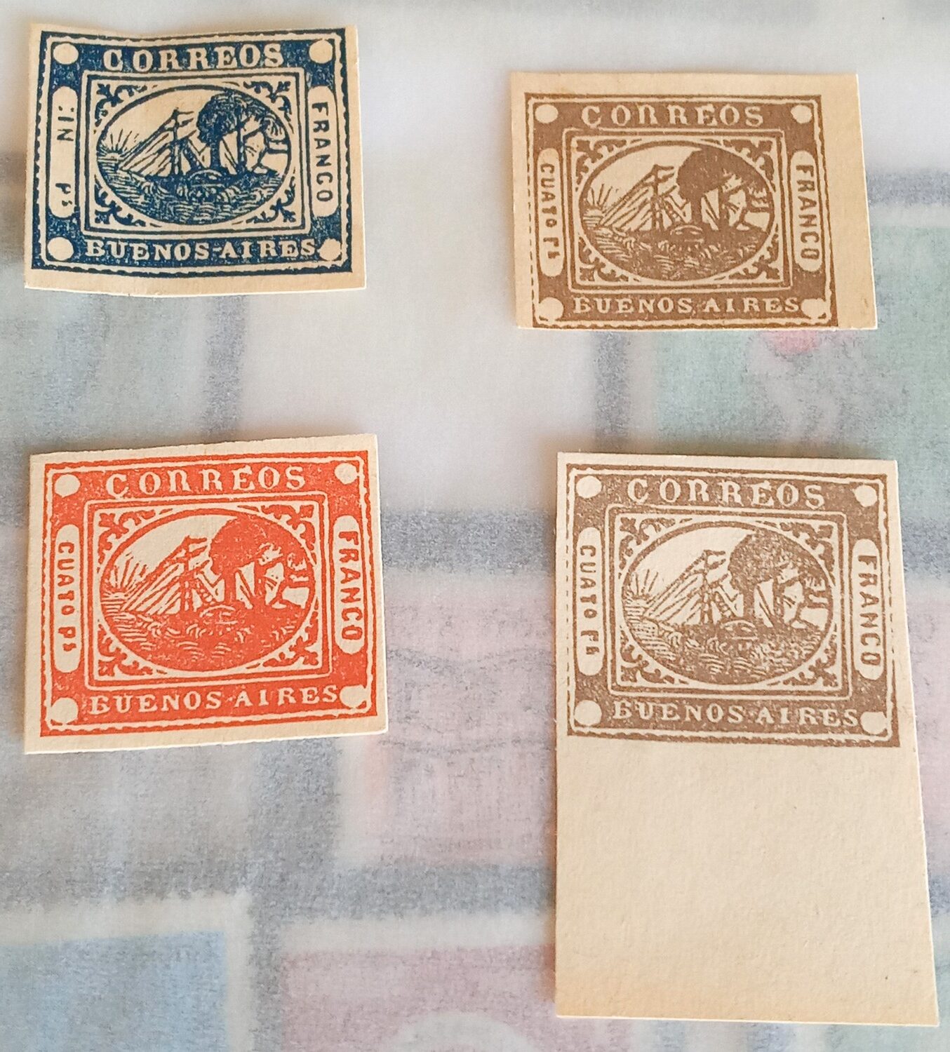 barquitos sellos estampillas george buhler reproduccion falsificacion stamps philatelist philatelic