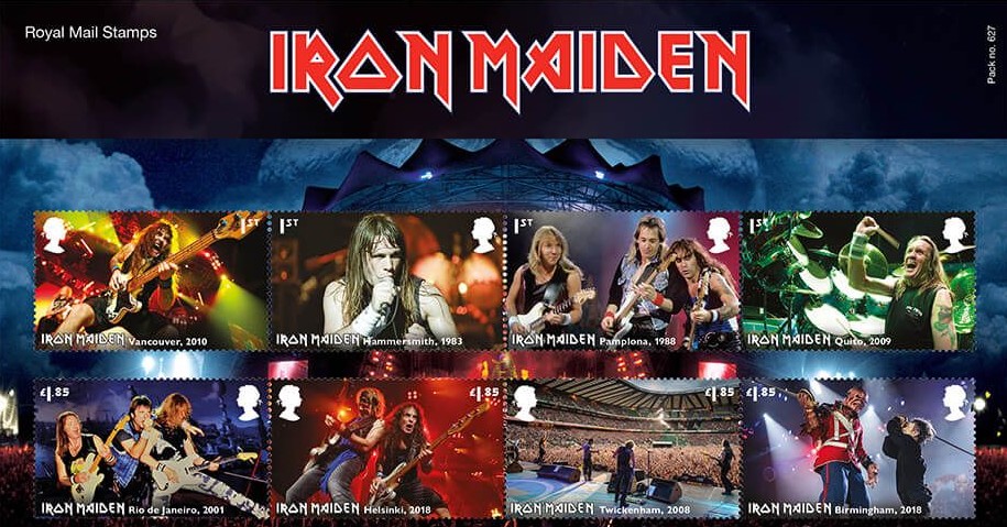 Iron Maiden ya tiene sus propias Estampillas o Sellos