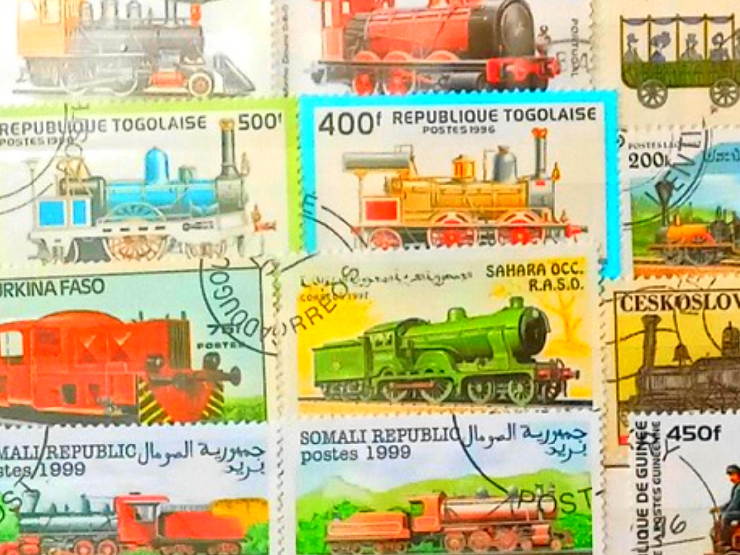ESTAMPILLAS FERROCARRILES TRENES FILATELIA ARGENTINA